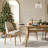 9-Piece Wood Dining Set with 8 Upholstered Chairs and Extendable Trestle Table-143734415