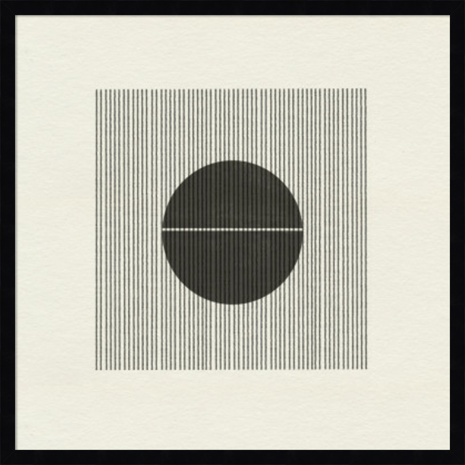 Paper Object No 5 by The Miuus Studio, 25" H x 25" W x 1" D, Black