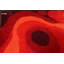 Tapis rouge en laine noué à la main de conception unique 9 pi 7 po x 14 pi New Age
