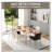 Rustic Wood Effect Large Top Dining Table