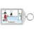 Personalized Name That Toon Tub Time Dad 1 girl Rhinestone Bordered Key Chain-106952969