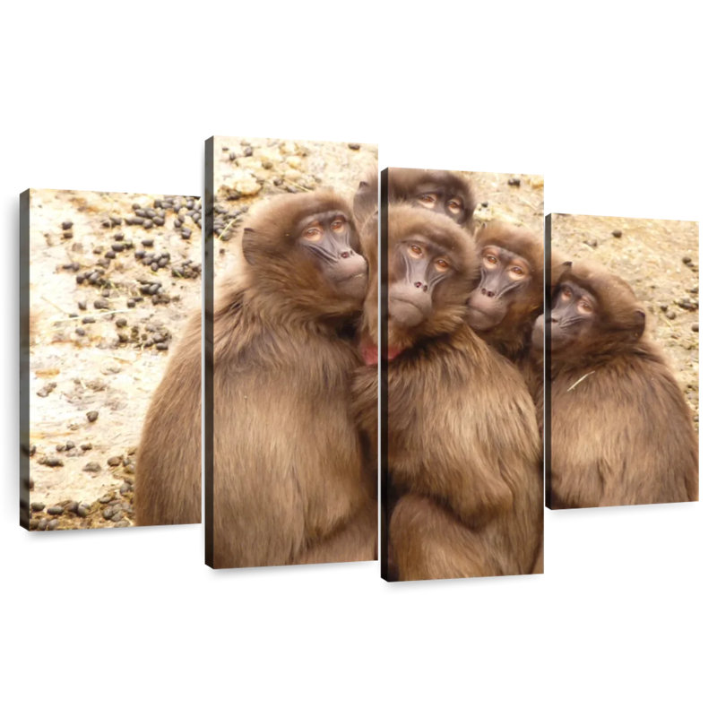 Brampt Monkey Troop, 27" H x 43" W