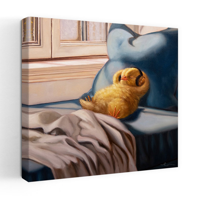 Cozy Beats, art urbain contemporain, H 18 po x l 18 po