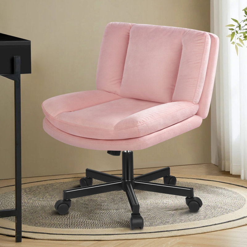 Criss Cross Chair, Pink, Velvet
