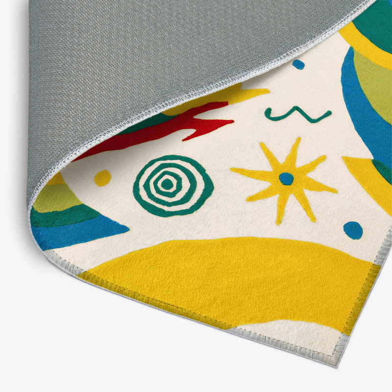 Tapis intérieur et extérieur Zesty Glow, Rectangle 4pi x 6 pi
