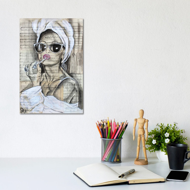 Glam Girl by Jason Sauve - No Frame Gallery-Wrapped Canvas Giclée on Canvas, 30.48cm H x 20.32cm W