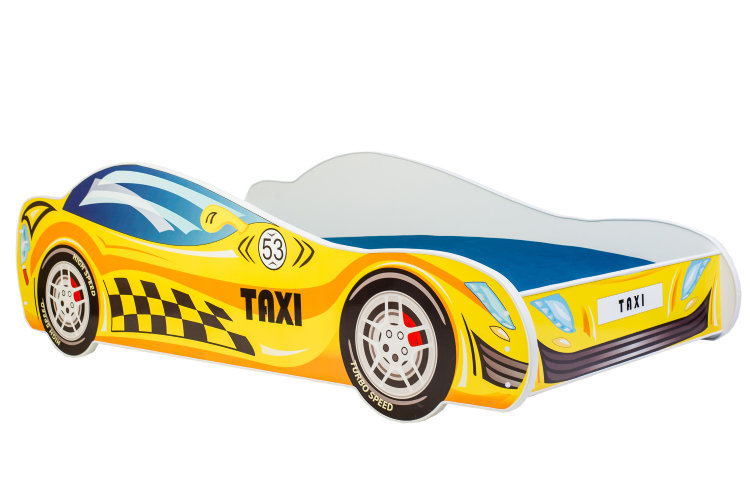 Child's bed TAXI - with mattress, Cot Bed / Toddler (70 x 140cm)