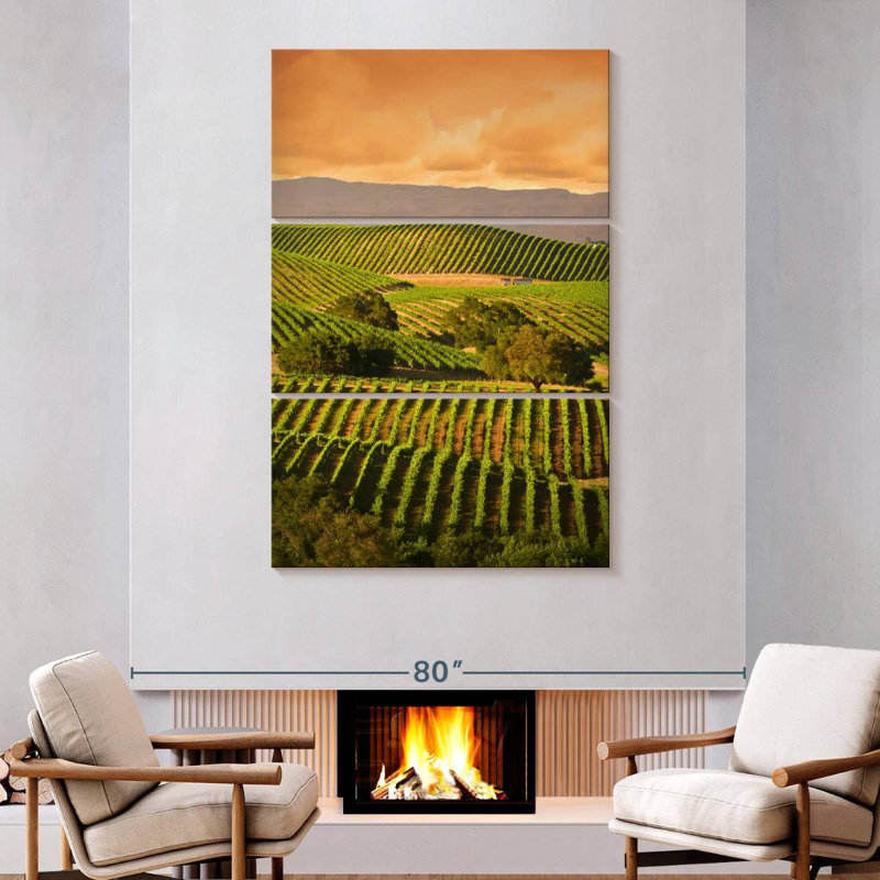 Alvord Carneros Vineyard, H 74 po x l 48 po