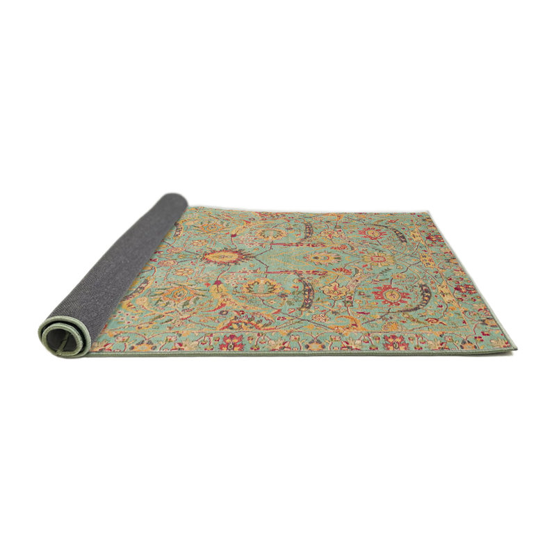 Tapis abstrait à motif abstrait moderne 4010, Rond 8 pi