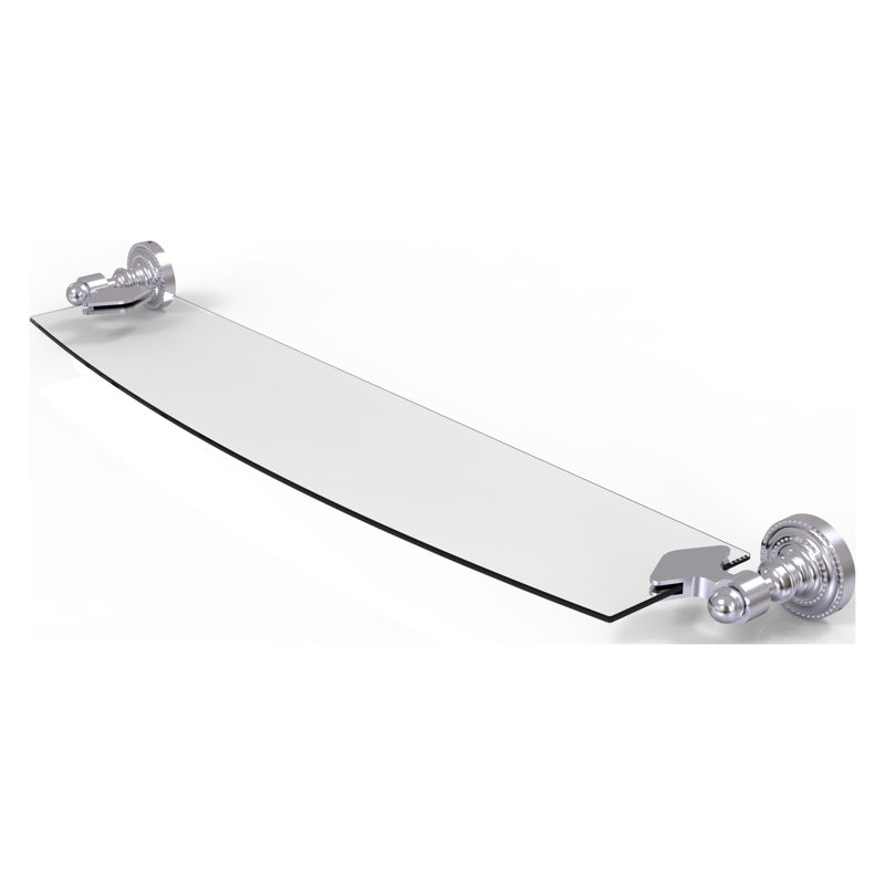 Marchmont Bracket Shelf, 2.25" H x 22" W x 6.1" D, Satin Chrome