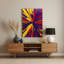 Abstrait couleur champ 56, art mural en métal mauve-1723706909