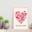 Art mural abstrait fantaisiste You Are Love-129021927