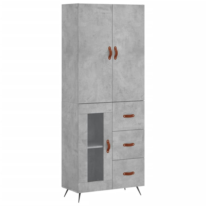 Daidone 69.5cm Sideboard, Concrete Grey