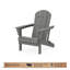 Chaise Adirondack pliante RONDED en gris-1482588207