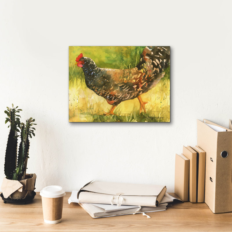 «August Hen» par Augustel® Beukenkamp, August Grove, H 12 po x l 16 po x P 0,75 po
