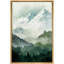 Woodland Forest Landscape Green Mountain Nature Scene Modern Decor Large Frame, impression sur toile, art mural-73333570-73333571-119395184