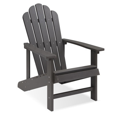 Adirondack Chair, Outdoor Oversized Patio Chair Fire Pits Chair,Gray