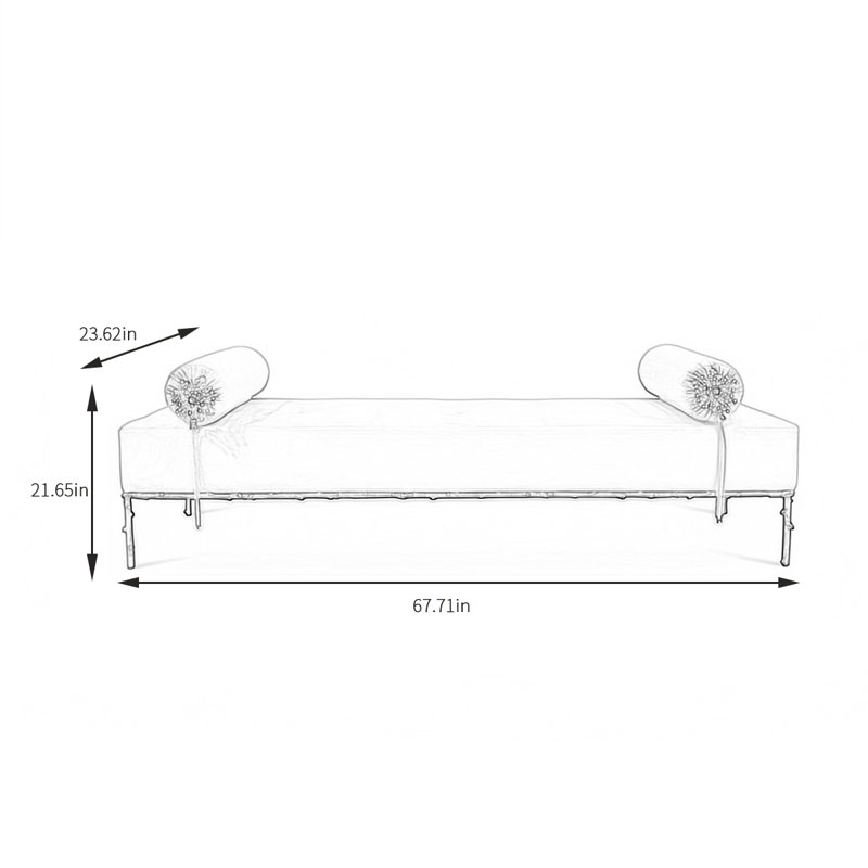 Banc de chambre à coucher Italian Luxury Creative