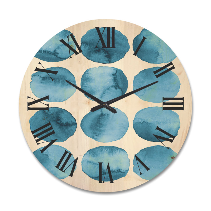 Horloge murale aigue-marine, Très grand