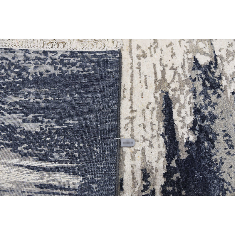Hand Knotted Area Rug, Rectangle 9' x 12'