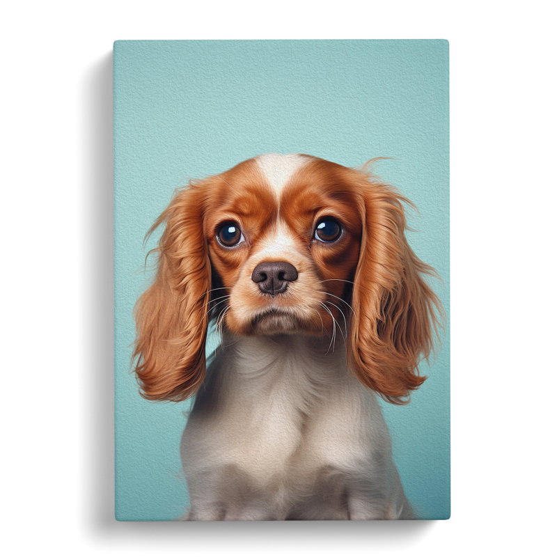 Cavalier King Charles Spaniel Minimalism No.3 - No Frame Print, 76cm H x 50cm W x 3cm D
