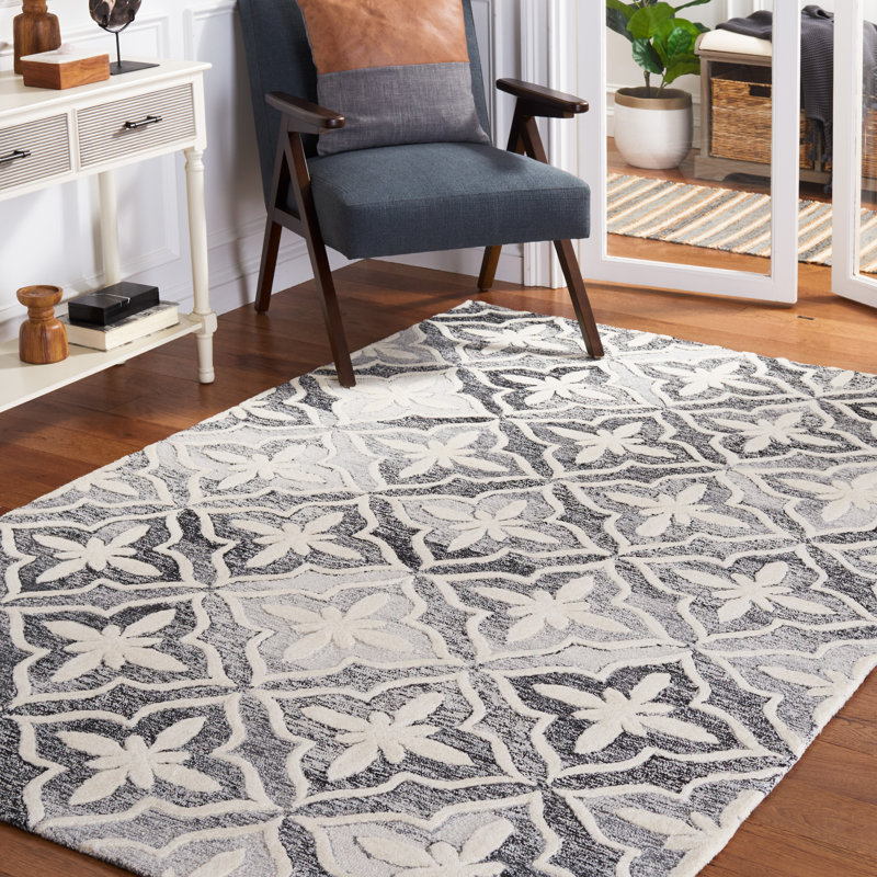Metro Hand Tufted Performance Geometric Rug, Rectangle 4' x 6'