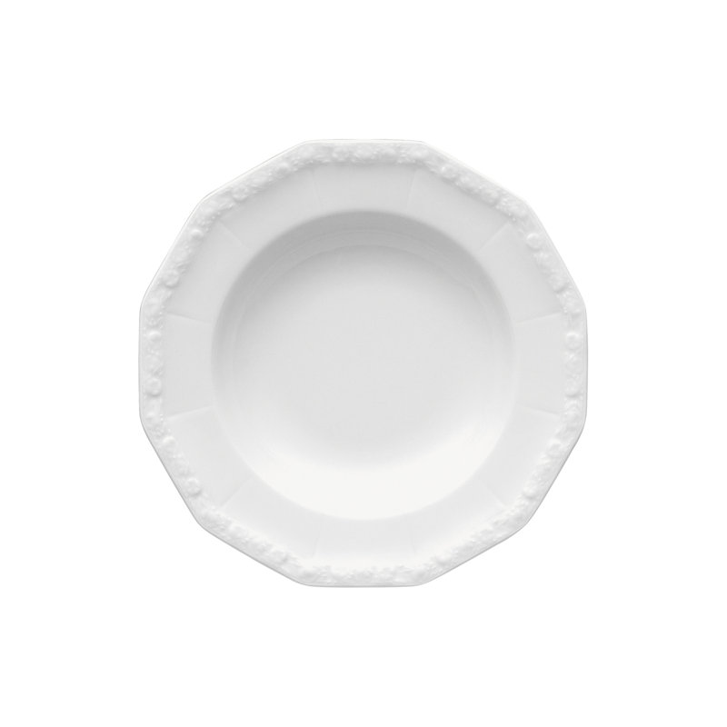 Maria Porcelain Salad/Dessert Plate, White