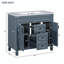 Ensemble de meuble-lavabo simple 35,9 po Dreshan avec plateau en résine Dreshan-911272737