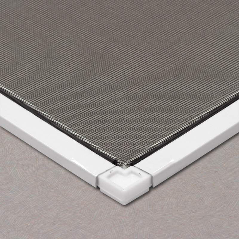 Window Screen Frame Kit  5/16 X 3/4 X 36 - Replace Missing Or Damaged Window Screen Frames - Construct 36 X 36 Or Smaller Screen  Includes Aluminum Frame And Vinyl Spline With Plastic Corners  White (1 Kit)