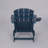 Outdoor Adirondack Chair, Foldable With Dual Cup Holder, Composite Material With Wood Texture-1662919204