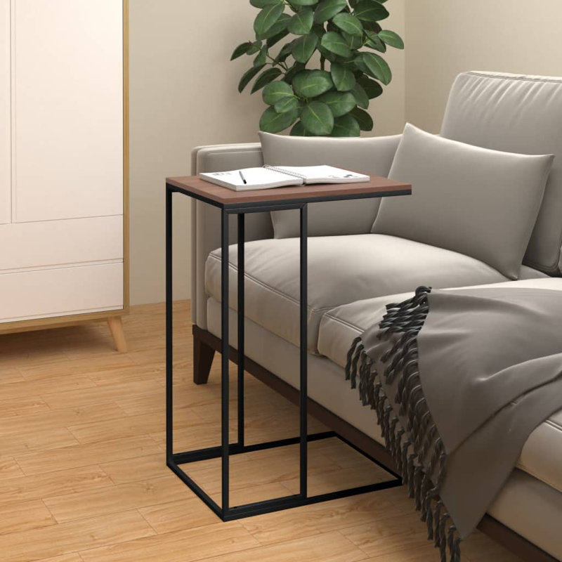 Table d'appoint en bois d'ingénierie 15,7 po x 11,8 po x 23,2 po Latitude Run®, Blanc, Blanc