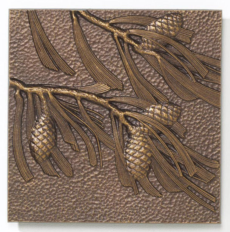 Pinecone Wall Décor, French Bronze