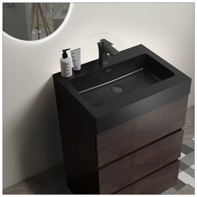 Meuble-lavabo autoportant de 24 po avec lavabo