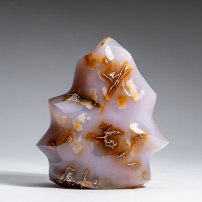 Genuine Polished Agate Flame Freeform from Madagascar (1.4 Lbs)