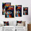«Colorful Eye II - Woman Abstract», reproduction d'art sur toile encadrée-86810030-86810031