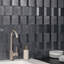 Carreau de mur 3D en porcelaine métallique Ardor Edge 5,11 po x 5,11 po (4,12 pieds carrés / caisse)-61797724