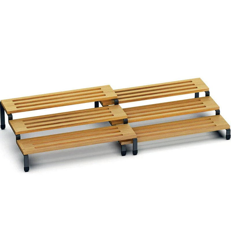 Étagère à épices debout Organisateur de cuisine Tablette en bambou extensible pour garde-manger, plan de travail, armoire de cuisine