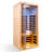 KISRAIS Single Person Indoor Bluetooth Compatible Far Infrared Sauna in Hemlock
