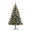 Artificial Hinged Christmas Tree with Flocked Snow-1693989645-1693989637