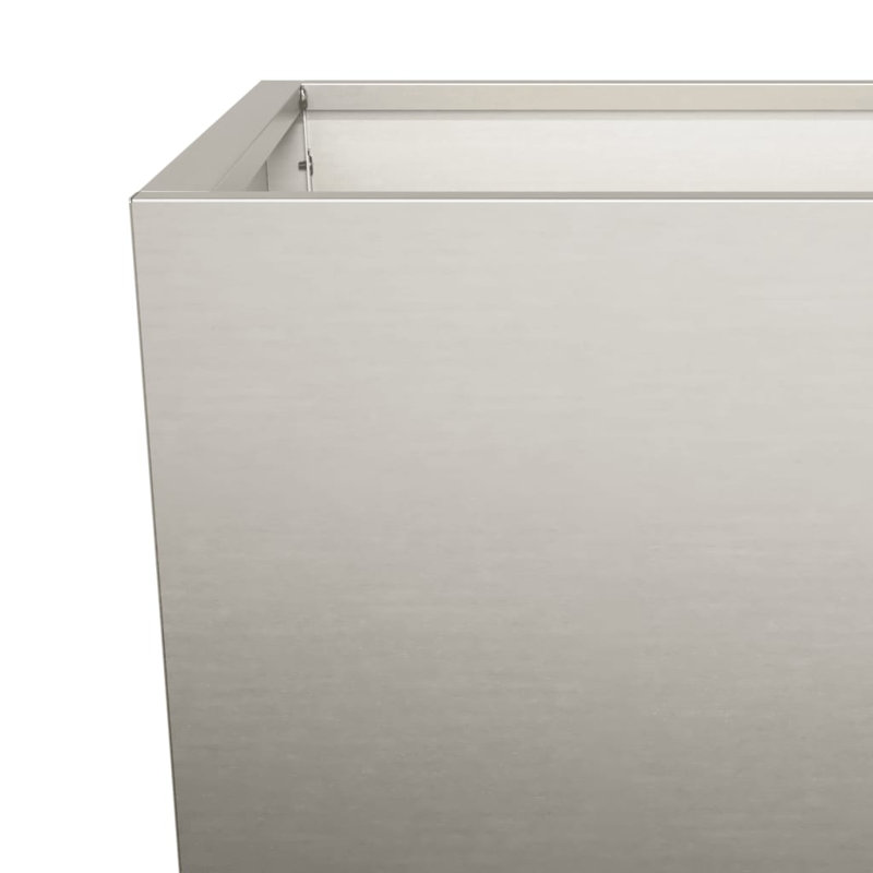 Asua Metal Planter Box, Corten Steel, 75cm H x 45cm W x 45cm D