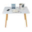 Table d'ordinateur moderne en bois blanc, L 40 po x l 24 po x H 30 po - Bureau durable et élégant pour le bureau à domicile, la chambre à coucher ou le bureau