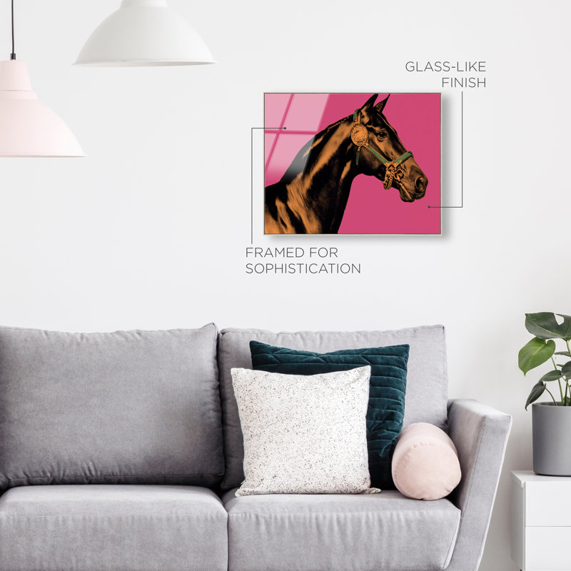 Hue Equine IV Print, 25"H x 21"W, Silver Floater Frame