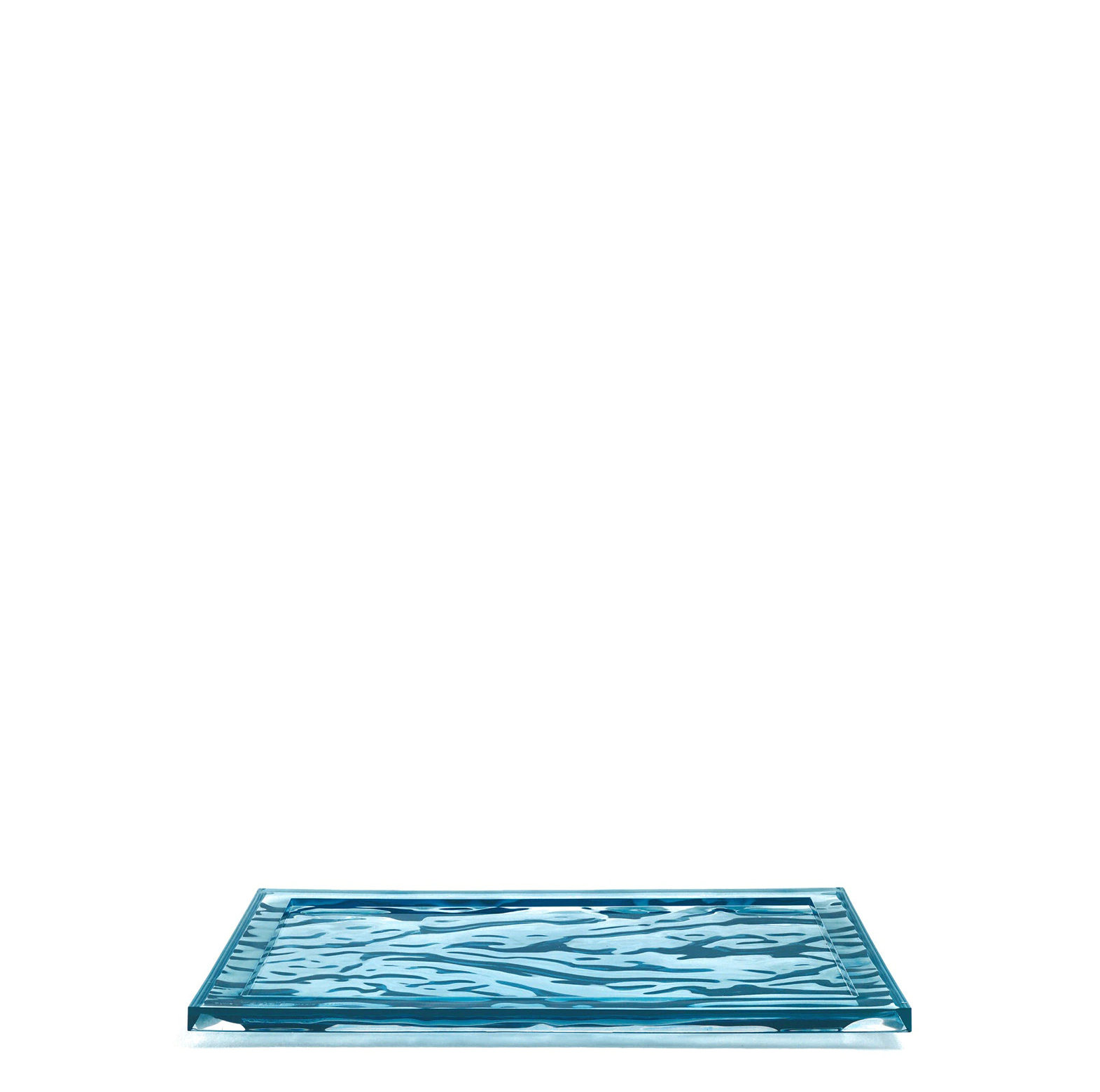 Kartell Dune Decorative Tray, 21.65" x 14.96", Light Blue