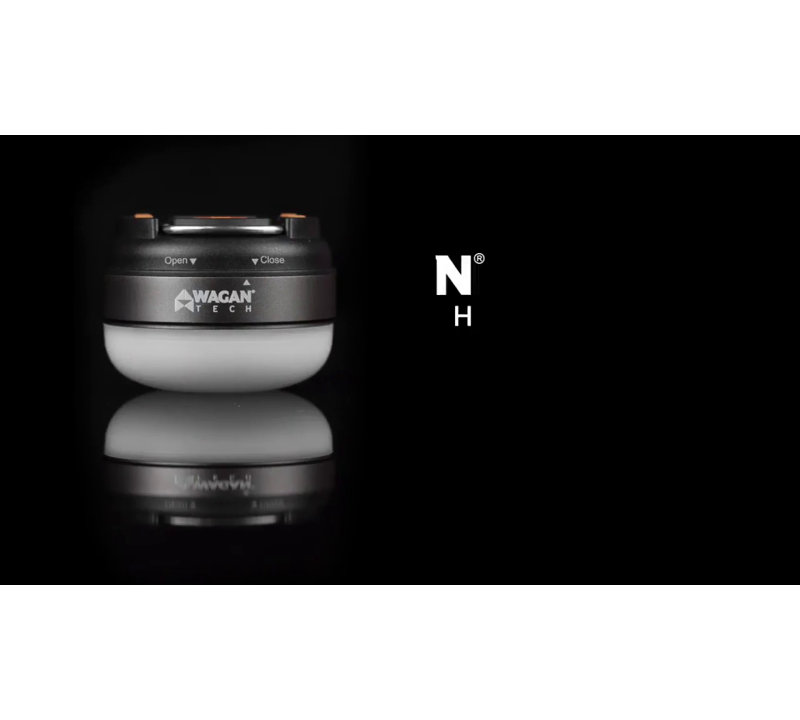 Compact Black ABS LED Camping Lantern with Magnetic Base