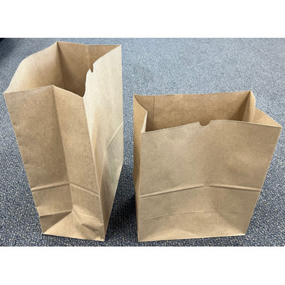 PAPER BAG WITH NO HANDLES 400CT 12"(L) x 7"(W) x 17"(H)