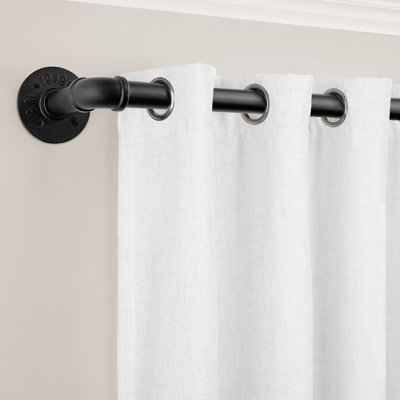 Serna Stainless Steel Adjustable Single Curtain Rod