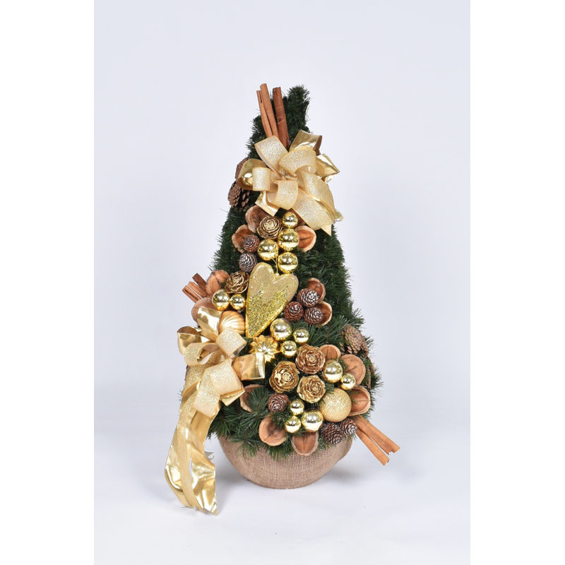 Artificial Pine Christmas Tree, 2.46ft H x 1.15ft W x 1.15ft D