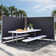 Edrosie Inc 117.6'' W D Polyester Cover Retractable Freestanding Awning