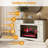 TV Stands With 28'' Color Changing Fireplace 