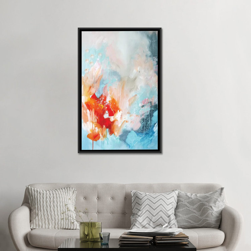 « souvenirs », impression sur toile, H 26 po x l 18 po x P 1,5 po, Toile avec cadre noir, Pas de tapis